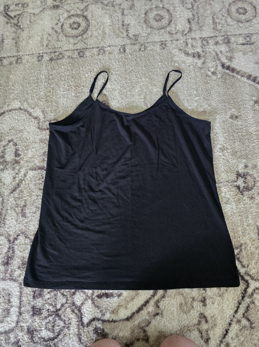 Time and Tru Black Spaghetti Strap Cami